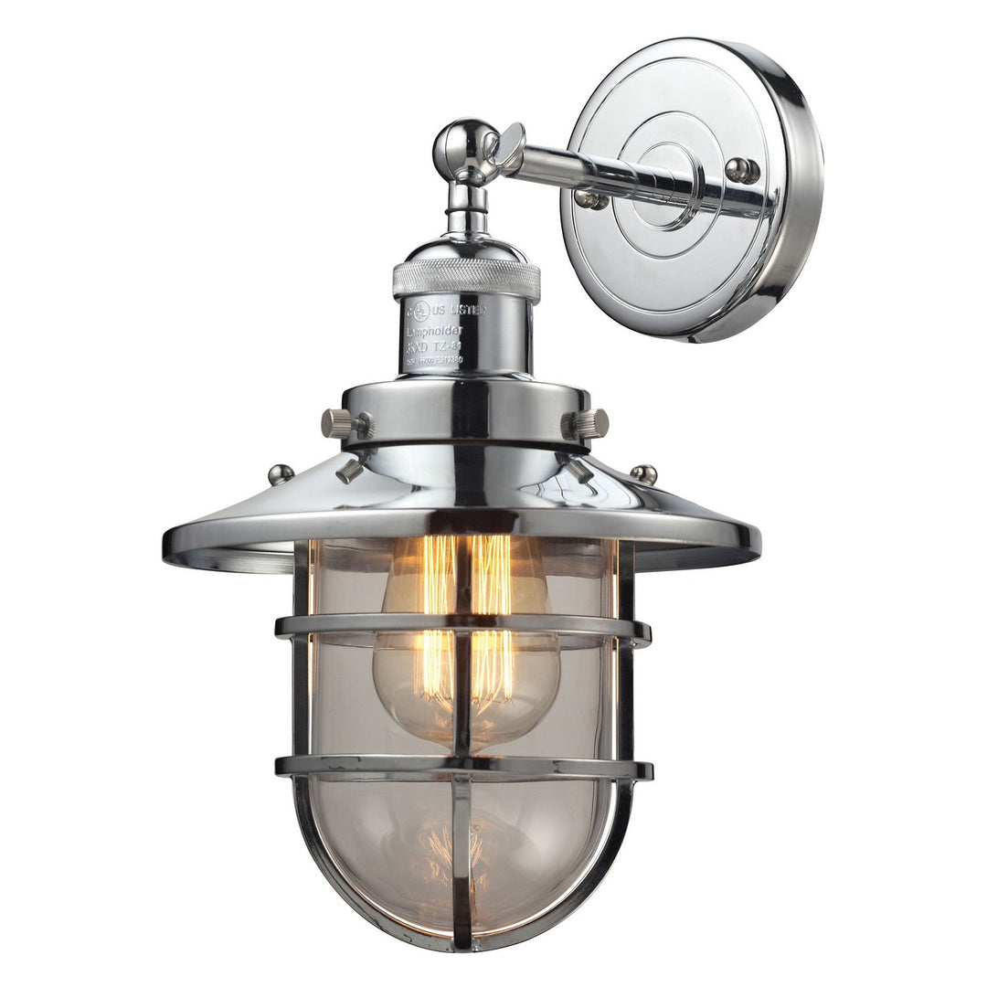 Elk Seaport 66346/1 Wall Sconce Light - Polished Chrome