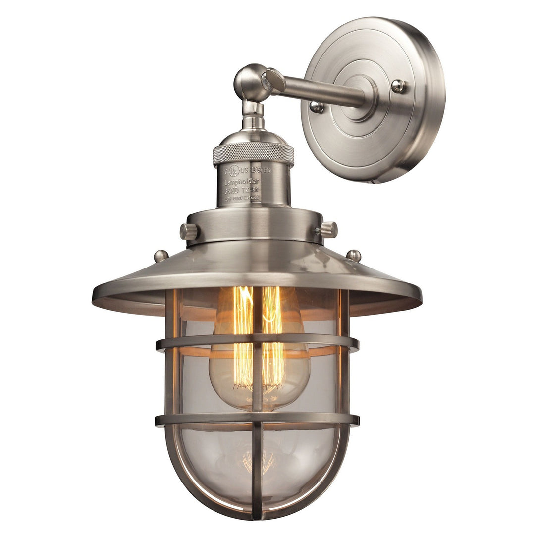 Elk Seaport 66356/1 Wall Sconce Light - Satin Nickel