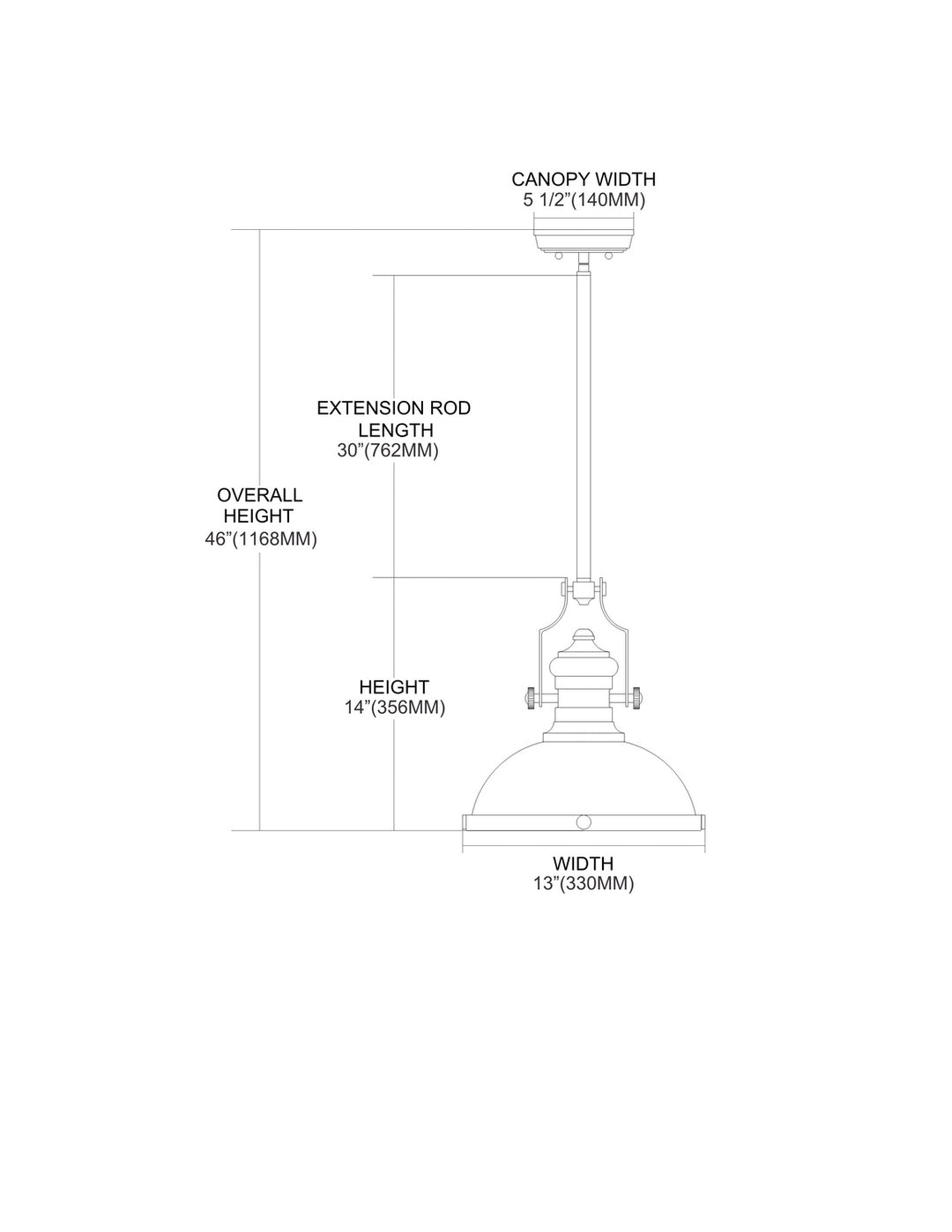 Elk Chadwick 67733-1 Pendant Light - Oil Rubbed Bronze