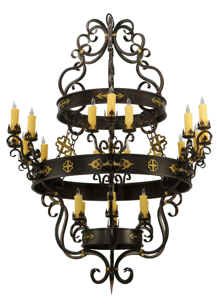 Meyda Tiffany Santino 136480 Chandelier Light - Mahogany Bronze