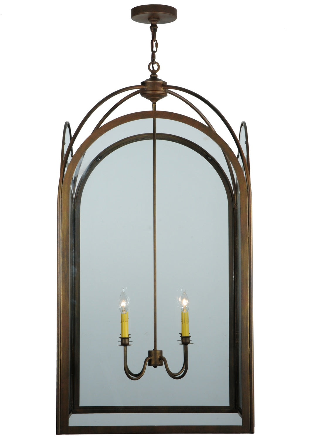 Meyda Tiffany Lighting 136611 Perin Four Light Pendant Decor Bronze / Dark