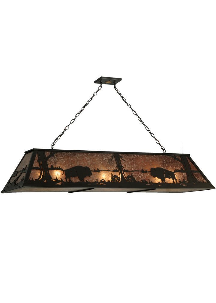 Meyda Tiffany Buffalo At Lake 136776 Pendant Light - Timeless Bronze