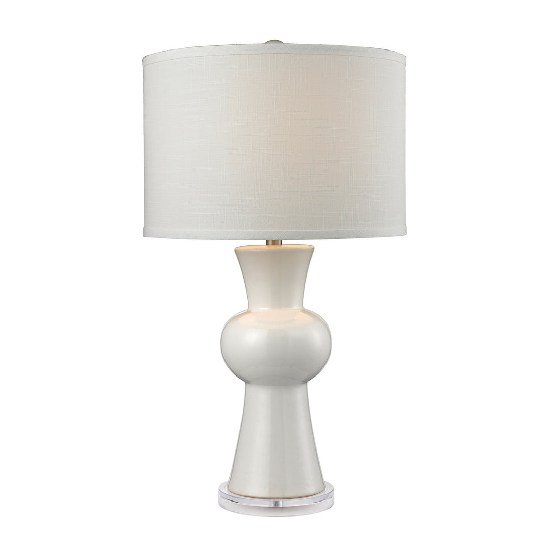 Elk Lighting D2618  White Ceramic Lamp Gloss White