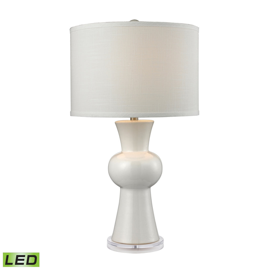 Elk Lighting D2618-LED  White Ceramic Lamp Gloss White