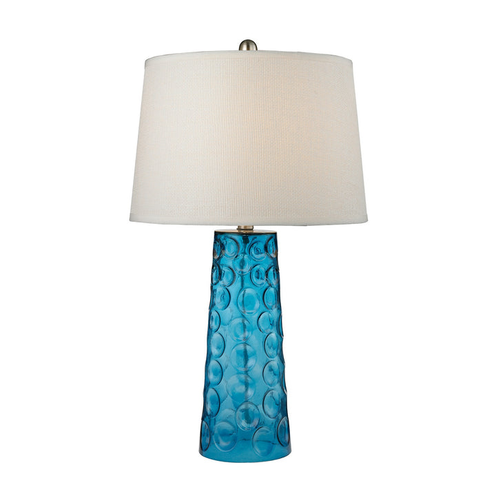 Elk Lighting D2619  Hammered Glass Lamp Blue