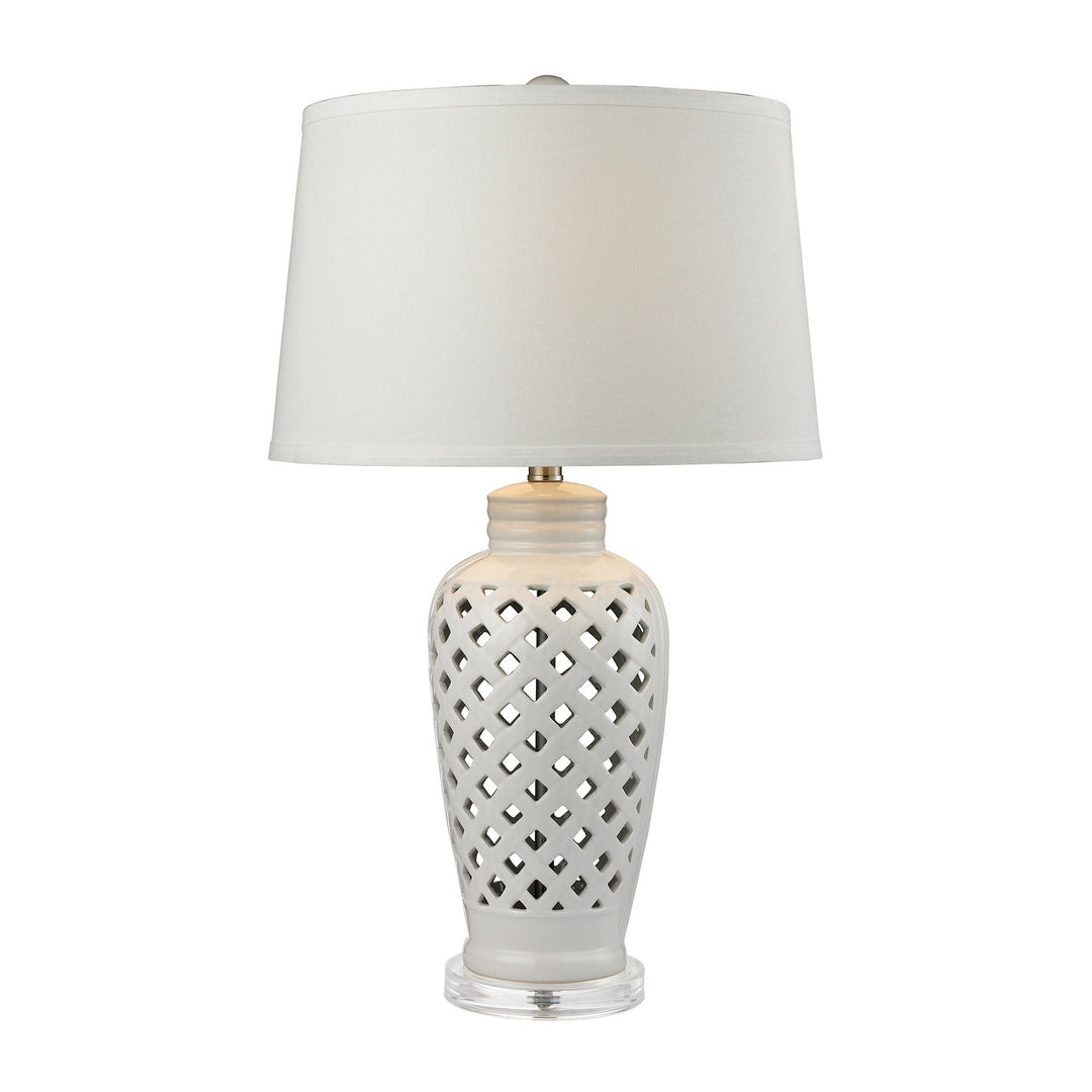 Elk Lighting D2621  Openwork Lamp White