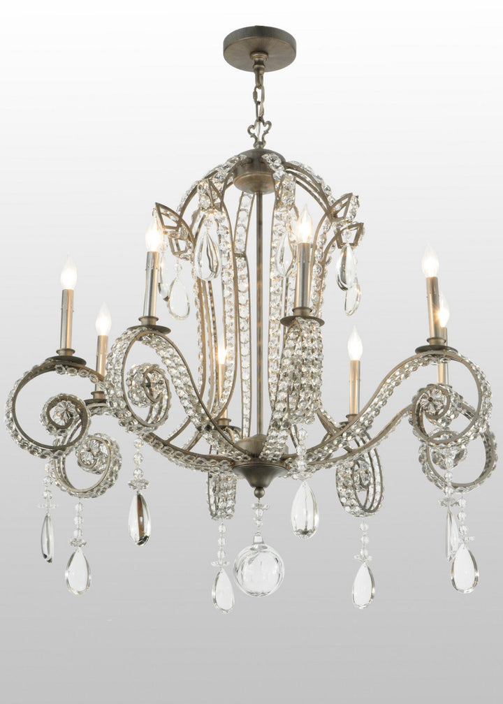 Meyda Tiffany Lucerne 137323 Chandelier Light - Antique Copper