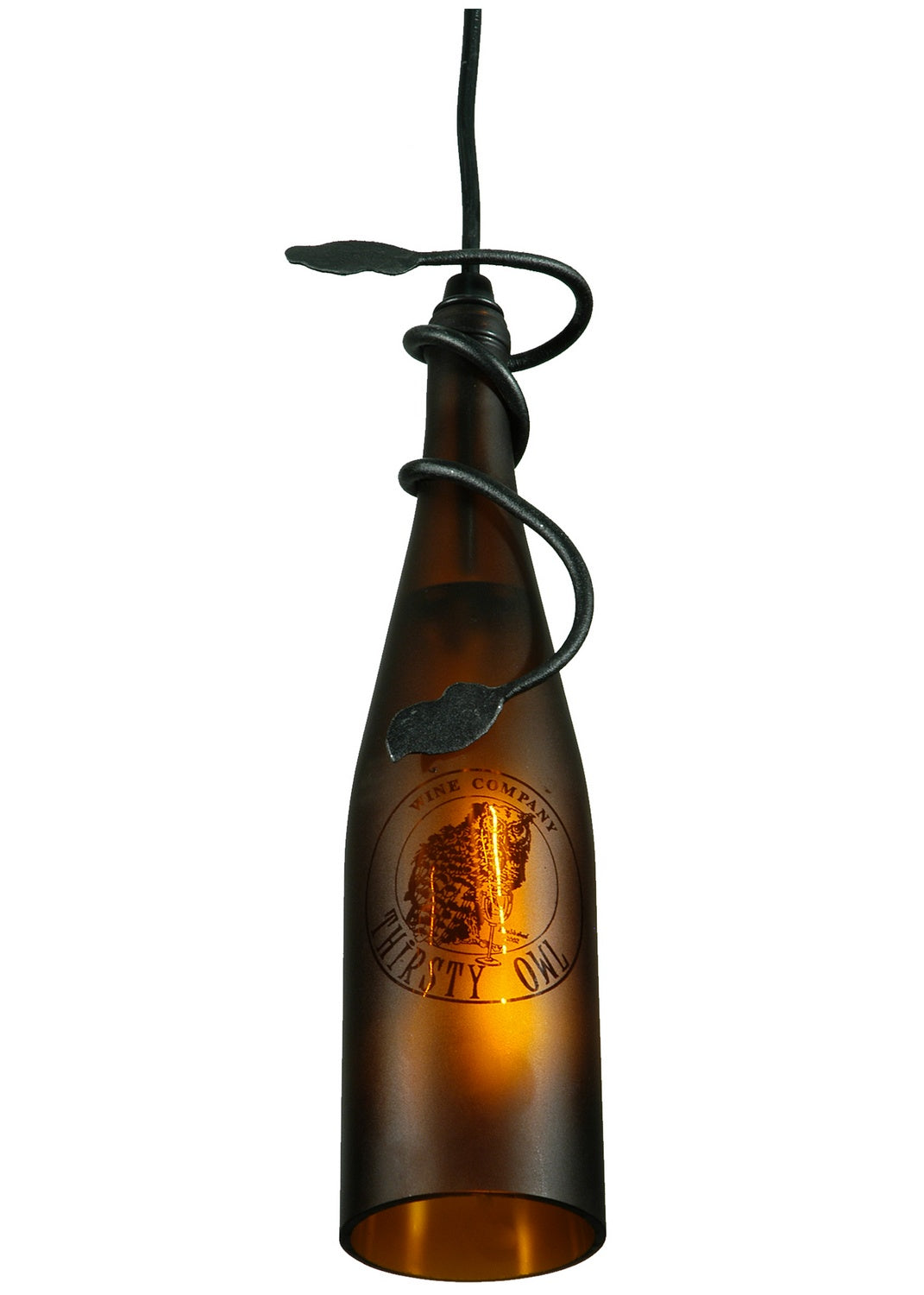 Meyda Tiffany Personalized 137402 Pendant Light - Amber Black