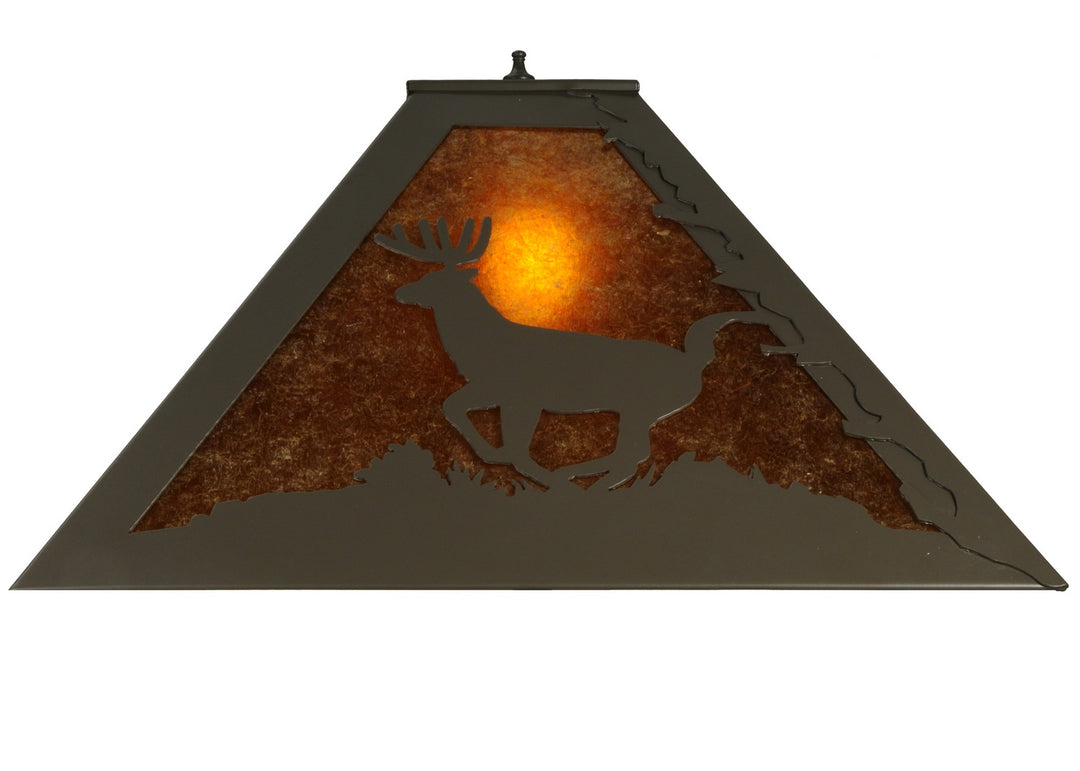 Meyda Tiffany Lighting 137585 Lone Deer Shade Lamp Shade Bronze / Dark