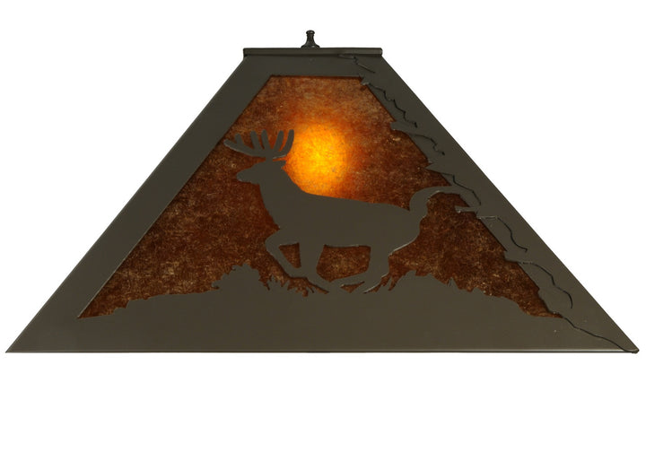 Meyda Tiffany Lighting 137585 Lone Deer Shade Lamp Shade Bronze / Dark