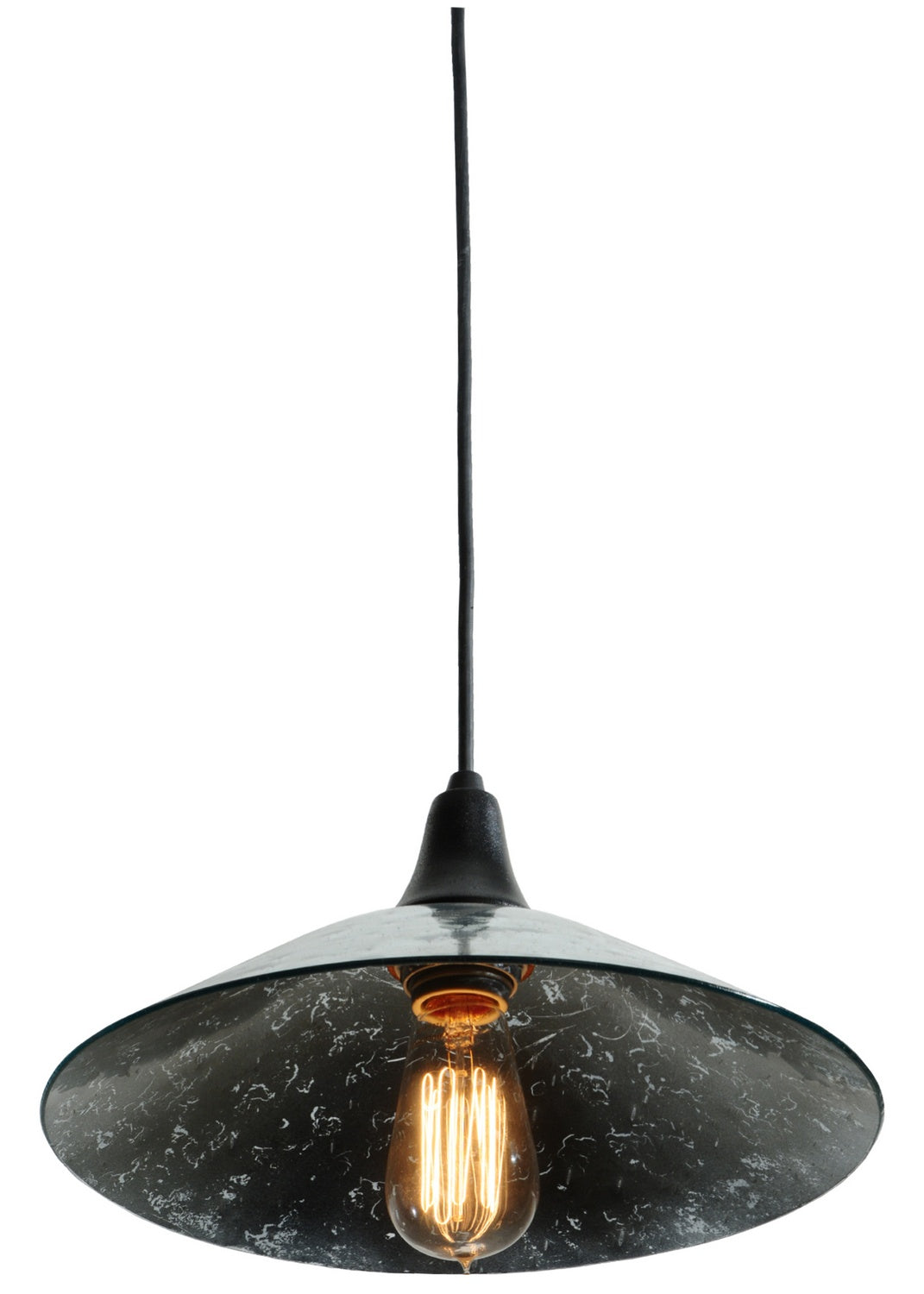Meyda Tiffany Galatia 137830 Pendant Light - Seeded Mercury Black Powdercoat