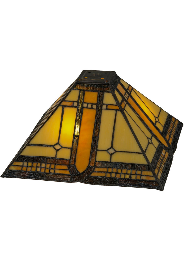 Meyda Tiffany Lighting 137957 Sierra Prairie Mission Shade Lamp Shade Multicolored