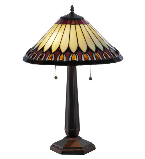 Meyda Tiffany Lighting 138579 Tuscaloosa Table Lamp Lamp Bronze / Dark