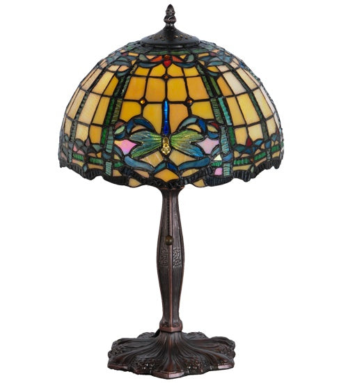 Meyda Tiffany Lighting 138586 Dragonfly One Light Accent Lamp Lamp Bronze / Dark