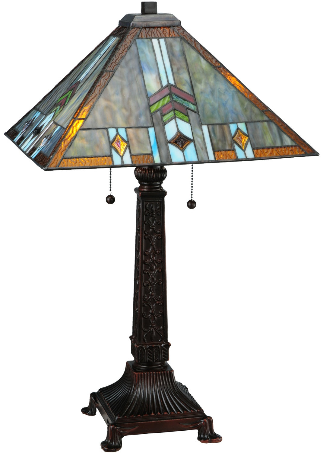 Meyda Tiffany Lighting 138772 Prairie Wheat Table Lamp Lamp Bronze / Dark