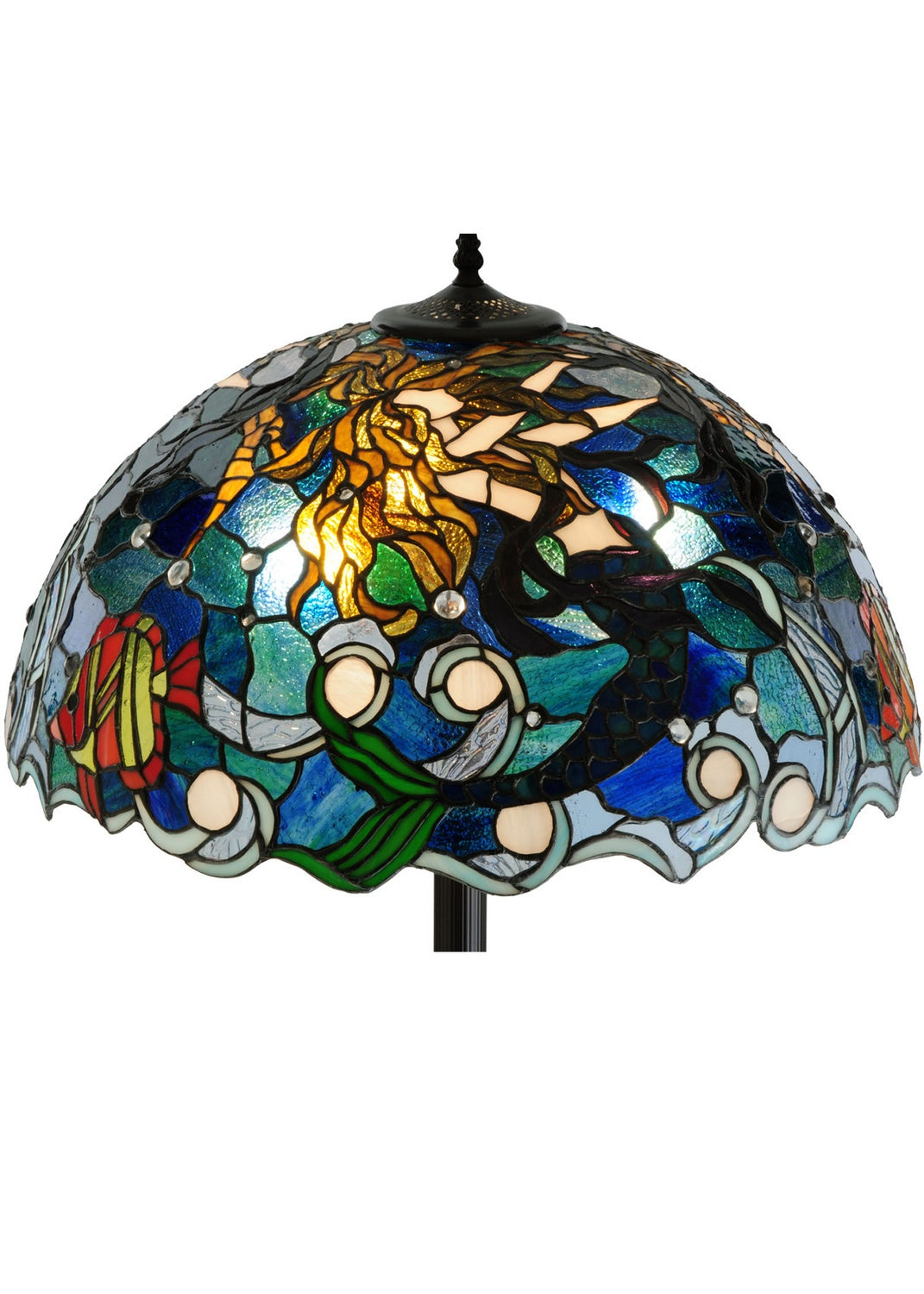 Meyda Tiffany Lighting 139151 Mermaid Of The Sea Shade Lamp Shade Multicolored