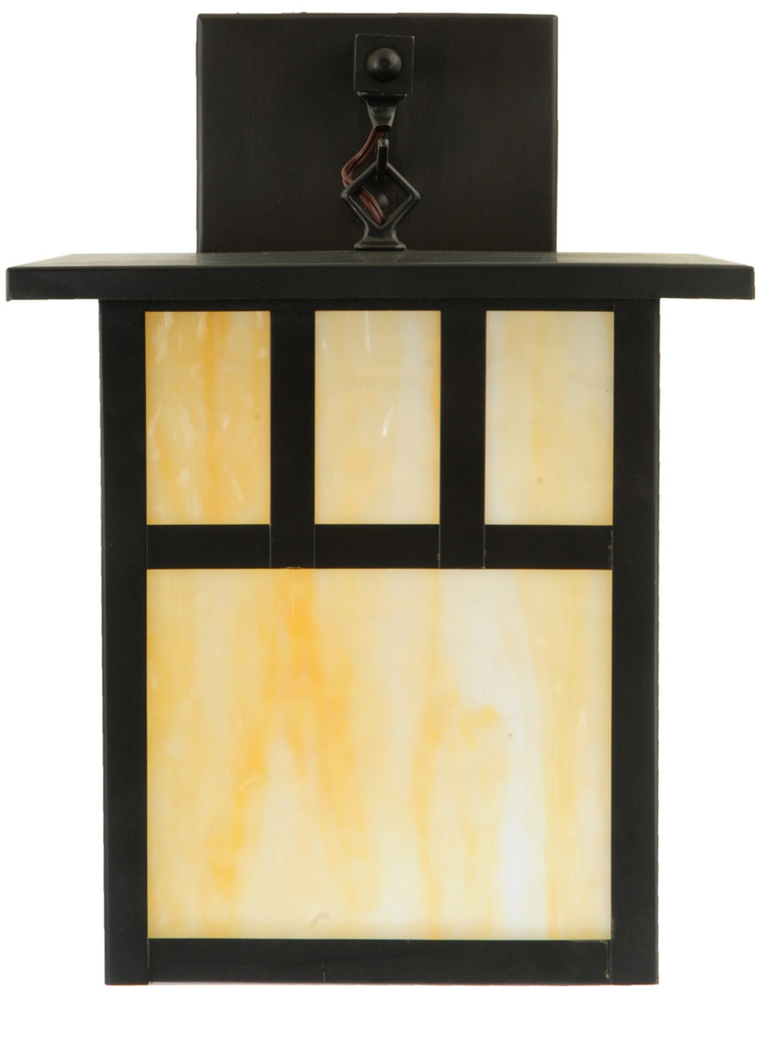Meyda Tiffany Lighting 139259 Hyde Park Wall Sconce Outdoor Bronze / Dark