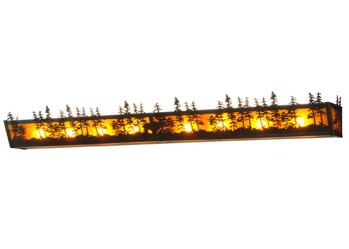 Meyda Tiffany Tall Pines 139293 Bath Vanity Light 7 in. wide - Timeless Bronze