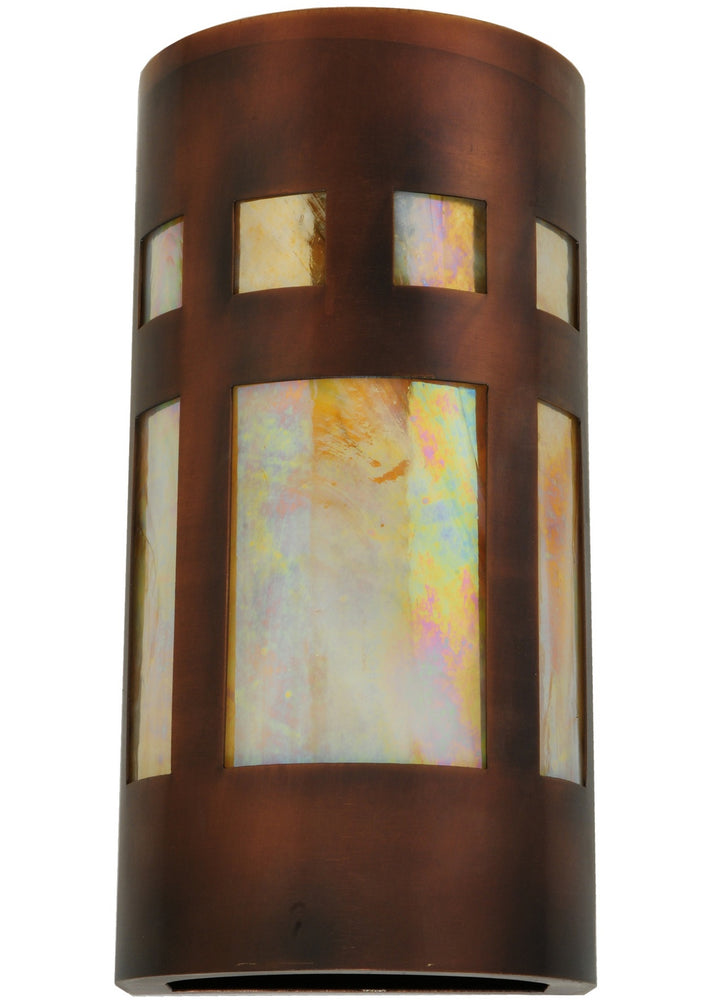 Meyda Tiffany Sutter 139434 Wall Light - Craftsman Brown,Custom,Transparent Copper