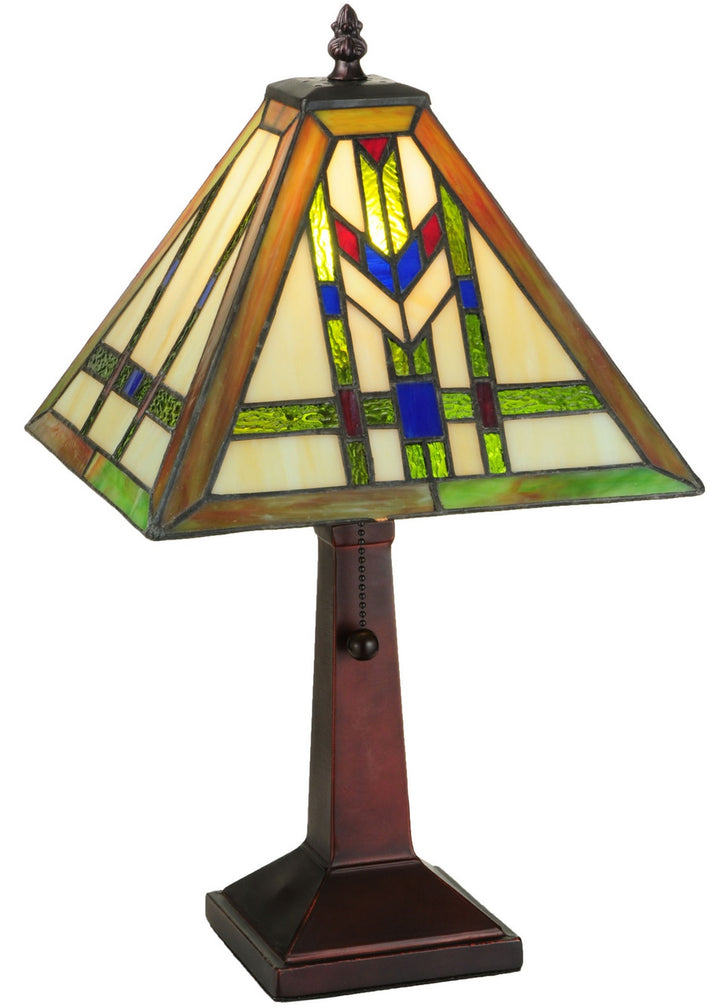 Meyda Tiffany Lighting 139973 Prairie Wheat One Light Table Base Lamp Bronze / Dark