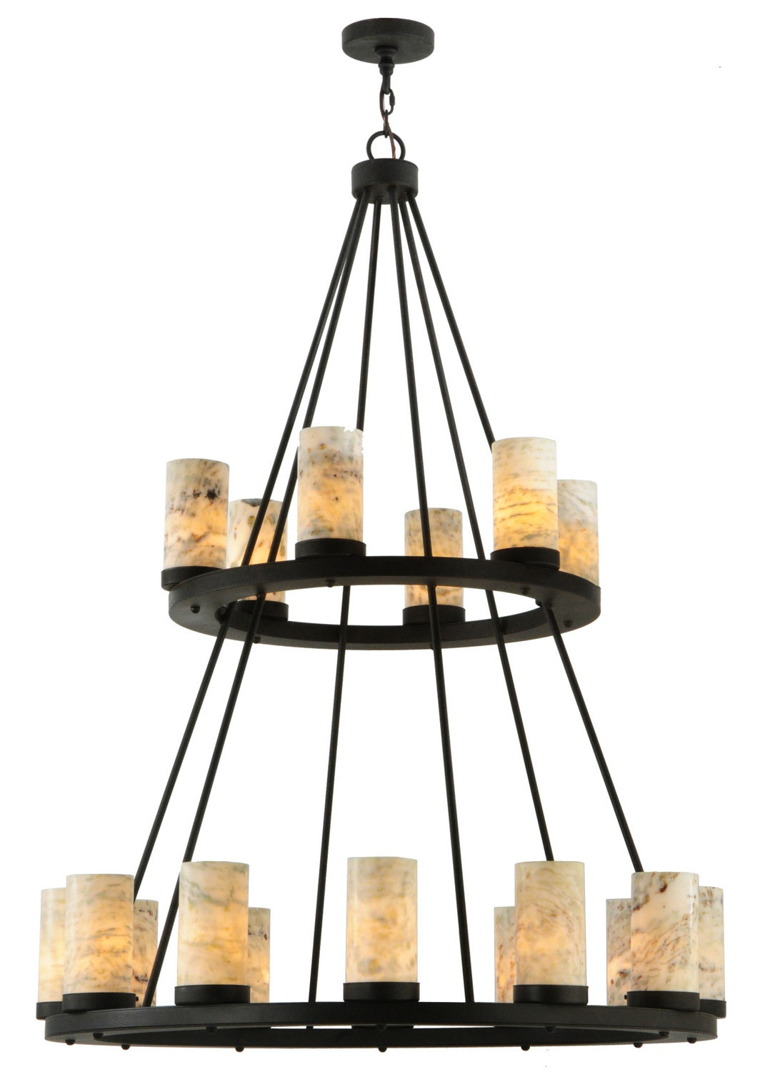 Meyda Tiffany Loxley 140432 Chandelier Light - Chestnut