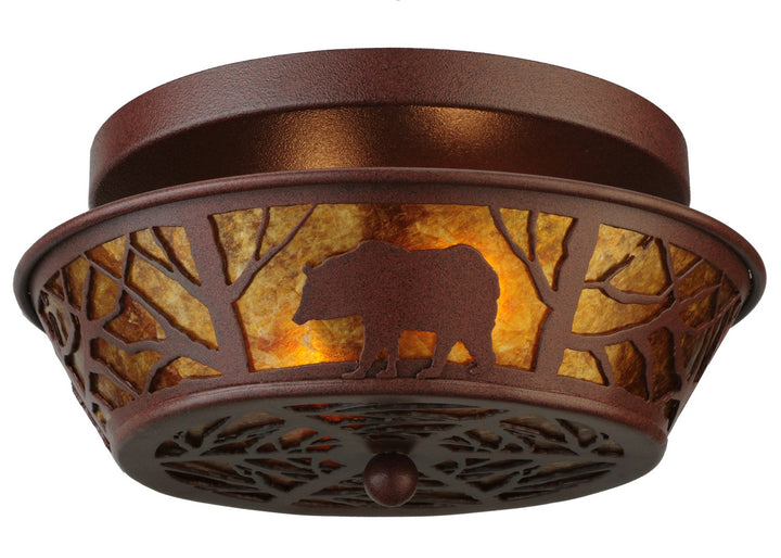 Meyda Tiffany Bear On The Loose 140650 Ceiling Light - Red Rust