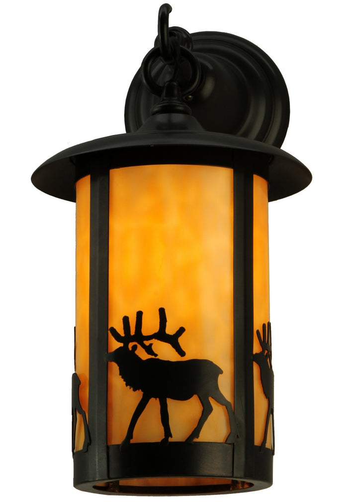 Meyda Tiffany Lighting 140655 Fulton Wall Sconce Outdoor Bronze / Dark