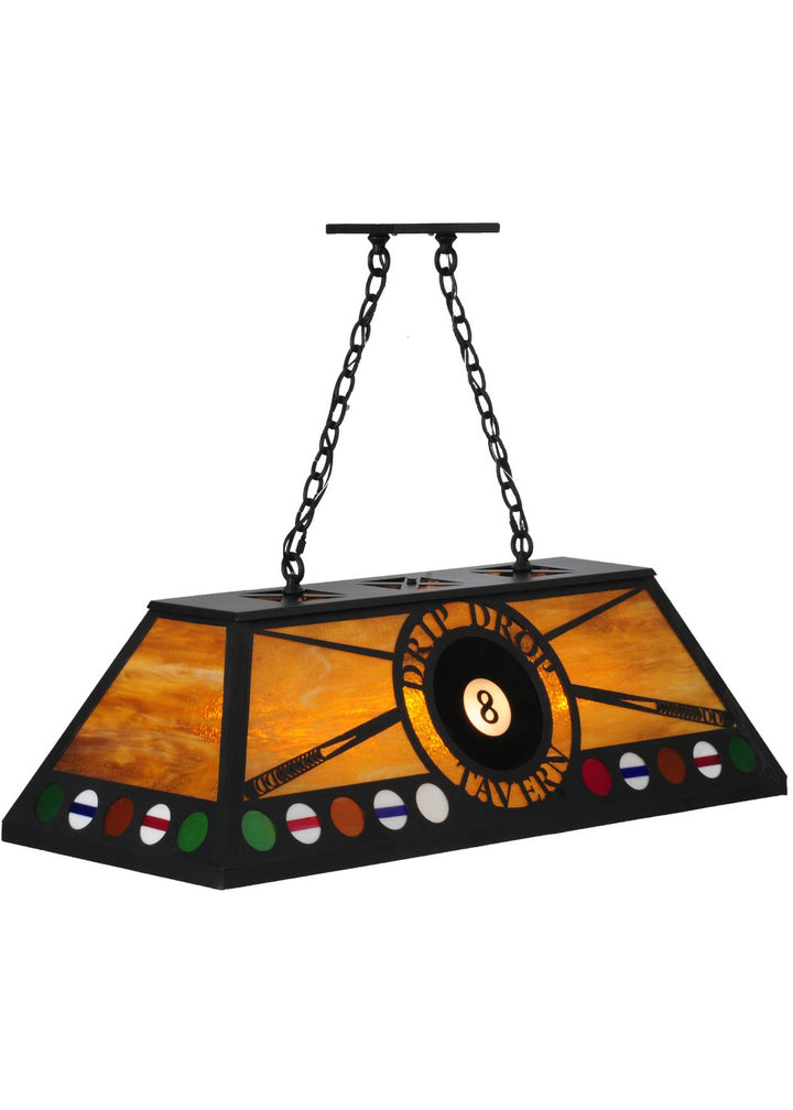 Meyda Tiffany 8 Ball Personalized 140891 Pendant Light - Black/Ha