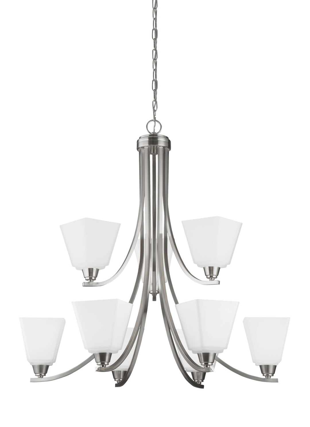 Visual Comfort Studio Parkfield 3113009-962 Chandelier Light - Brushed Nickel