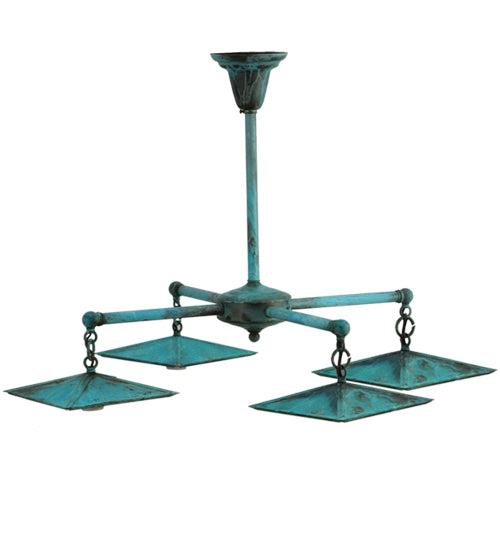 Meyda Tiffany Lighting 62743 Metro Fusion Four Light Chandelier Hardware Utility Light Bronze / Dark