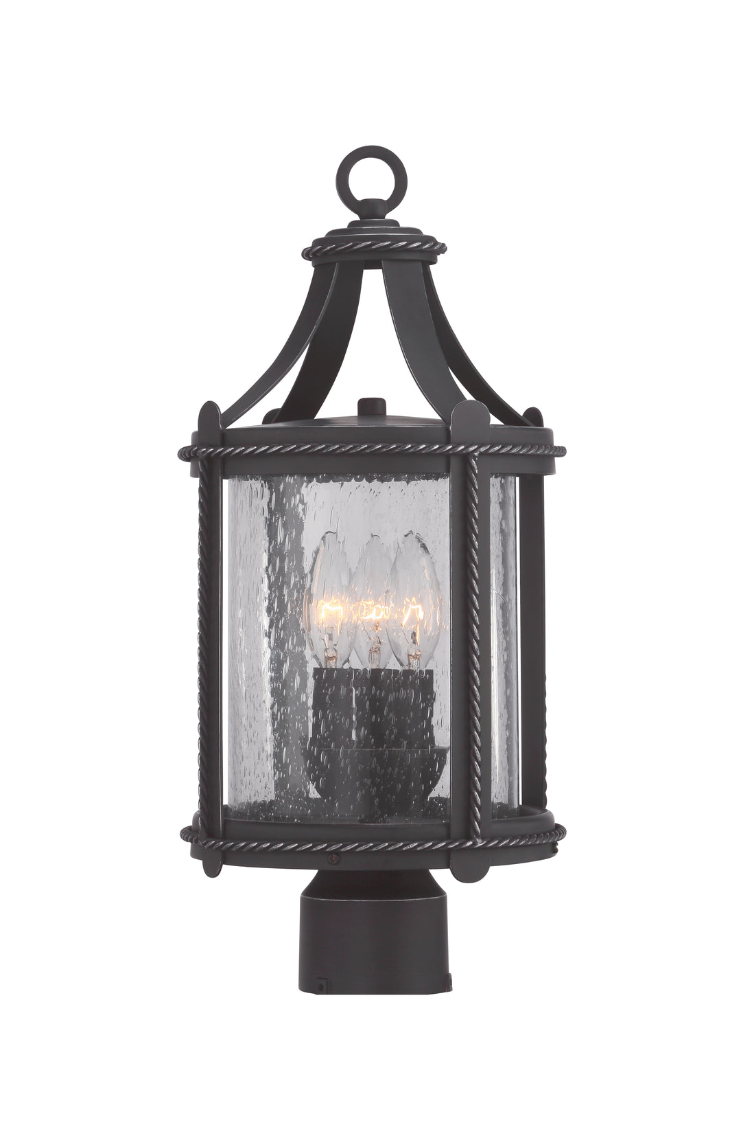 Designers Fountain 33636-APW Palencia Three Light Post Lantern Outdoor Bronze / Dark