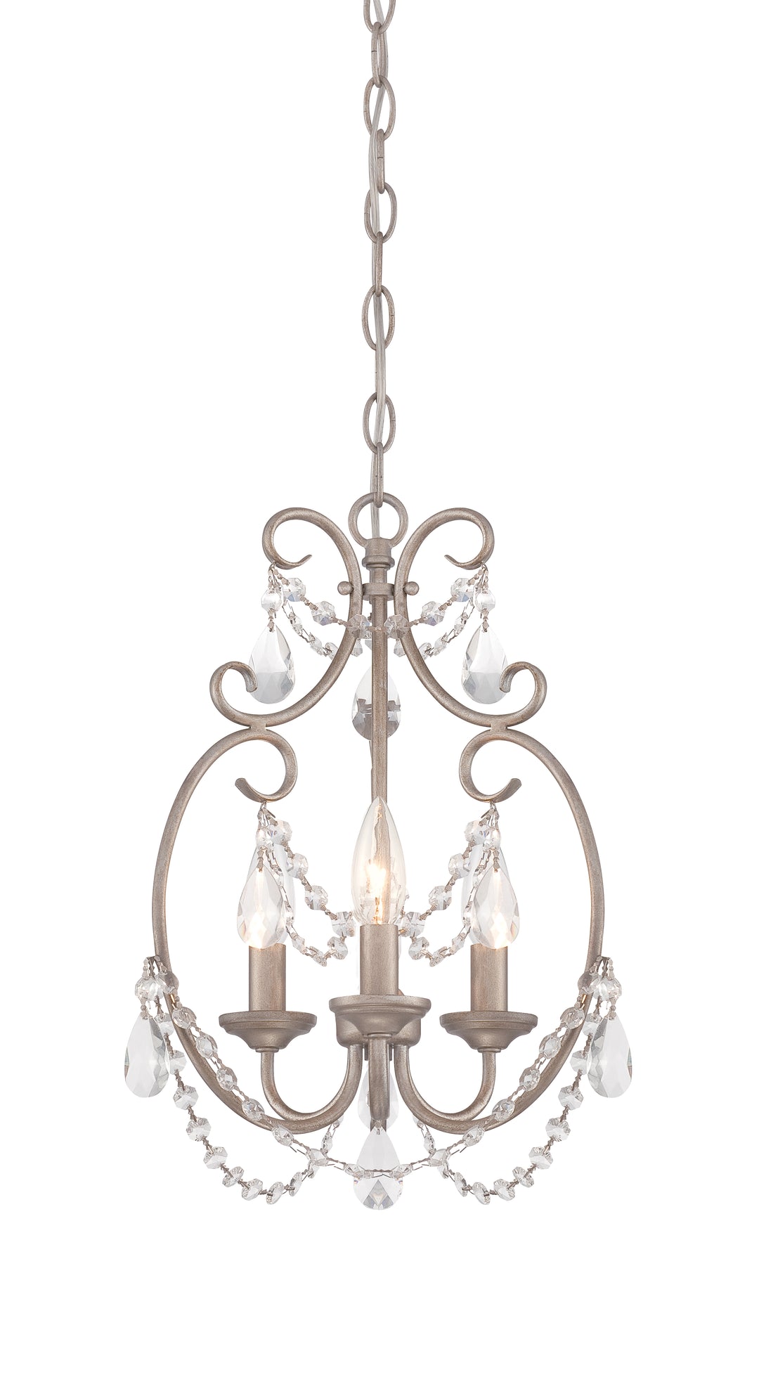 Designers Fountain Dahlia 6205-AP Chandelier Light - Aged Platinum