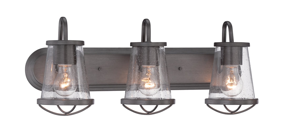 Designers Fountain Darby 87003-WI Bath Vanity Light 24 in. wide - Weathered Iron