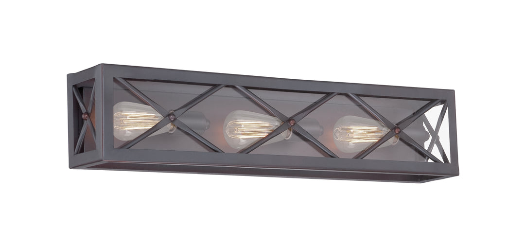 Designers Fountain High Line 87303-SB Bath Vanity Light 27 in. wide - Satin Bronze