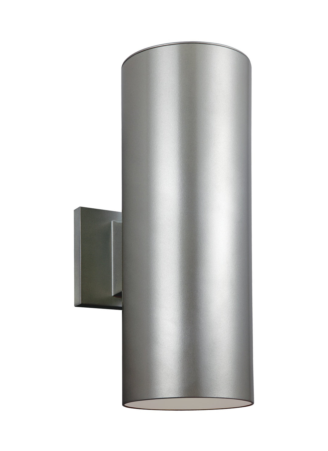 Visual Comfort Studio 8313802-753 Outdoor Cylinders Two Light Outdoor Wall Lantern Outdoor Pewter, Nickel, Silver