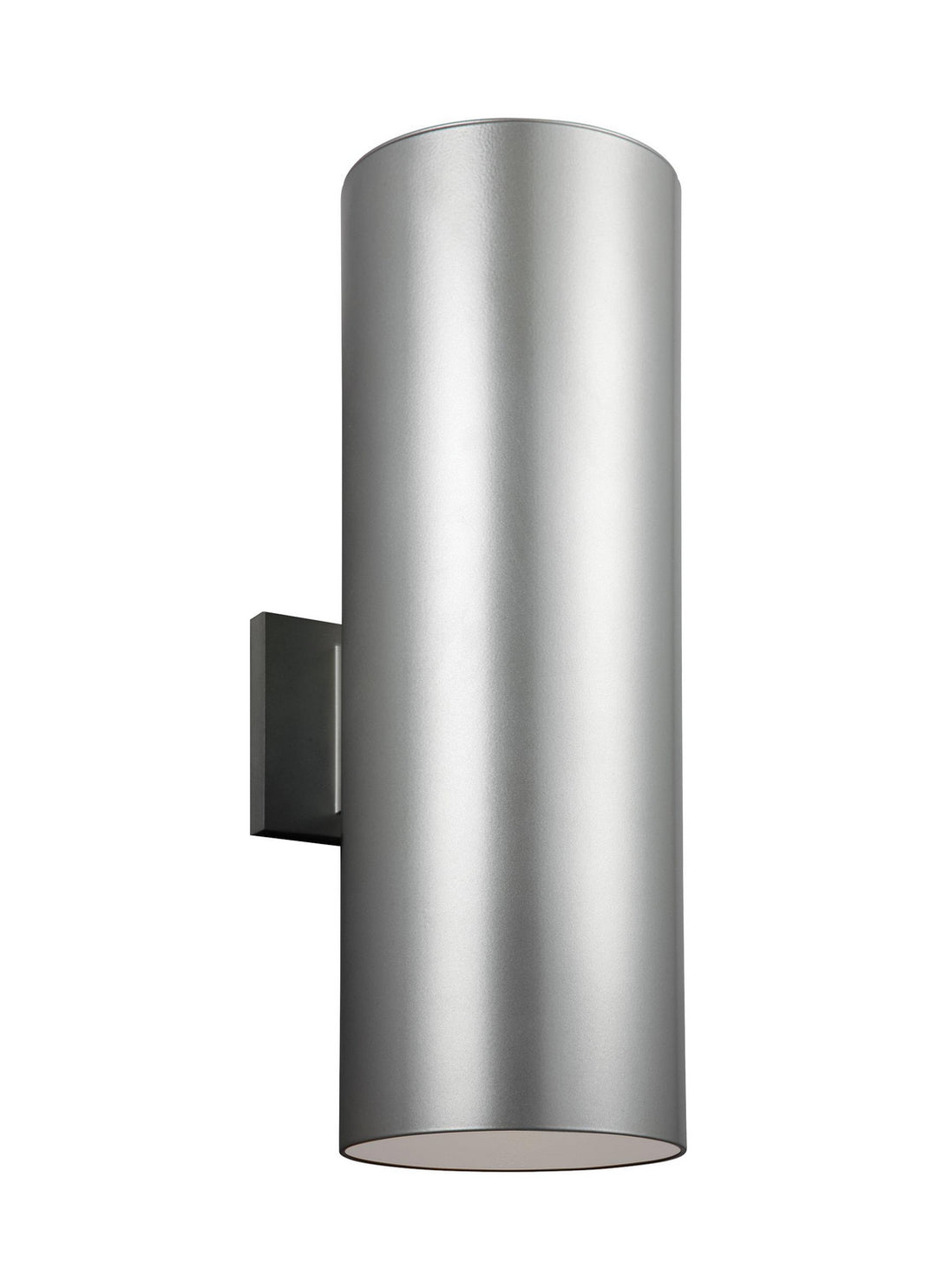 Visual Comfort Studio 8313902-753 Outdoor Cylinders Two Light Outdoor Wall Lantern Outdoor Pewter, Nickel, Silver