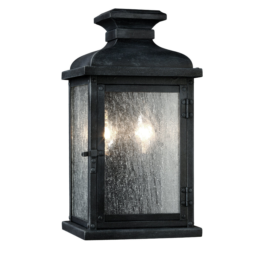 Visual Comfort Studio OL11100DWZ Pediment Two Light Lantern Outdoor Bronze / Dark