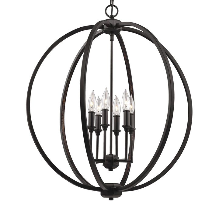 Visual Comfort Studio Corinne F3061/6ORB Pendant Light - Oil Rubbed Bronze