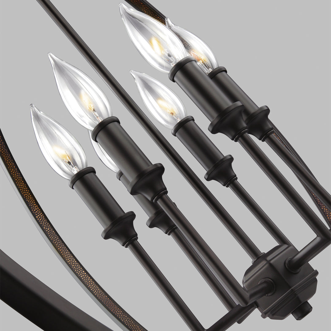 Visual Comfort Studio Corinne F3061/6ORB Pendant Light - Oil Rubbed Bronze
