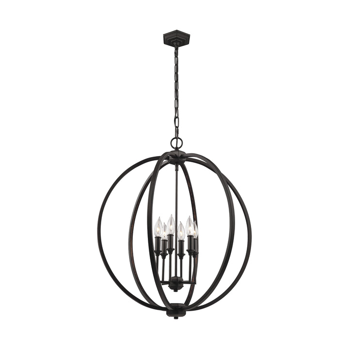 Visual Comfort Studio Corinne F3061/6ORB Pendant Light - Oil Rubbed Bronze