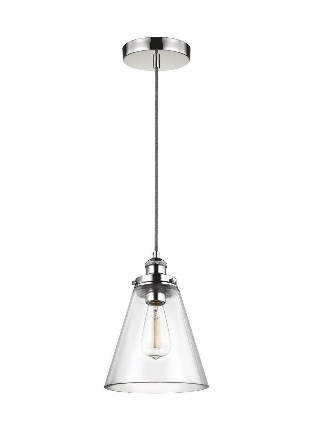 Visual Comfort Studio Baskin P1347PN Pendant Light - Polished Nickel