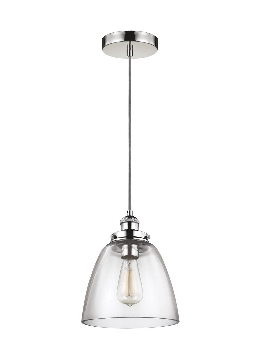 Visual Comfort Studio Baskin P1349PN Pendant Light - Polished Nickel