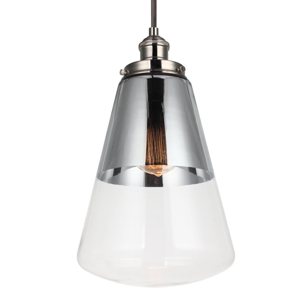 Visual Comfort Studio Waveform P1373PN Pendant Light - Polished Nickel