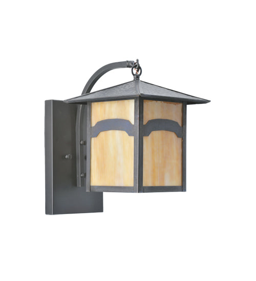 Meyda Tiffany Lighting 63146 Seneca One Light Wall Sconce Outdoor Bronze / Dark