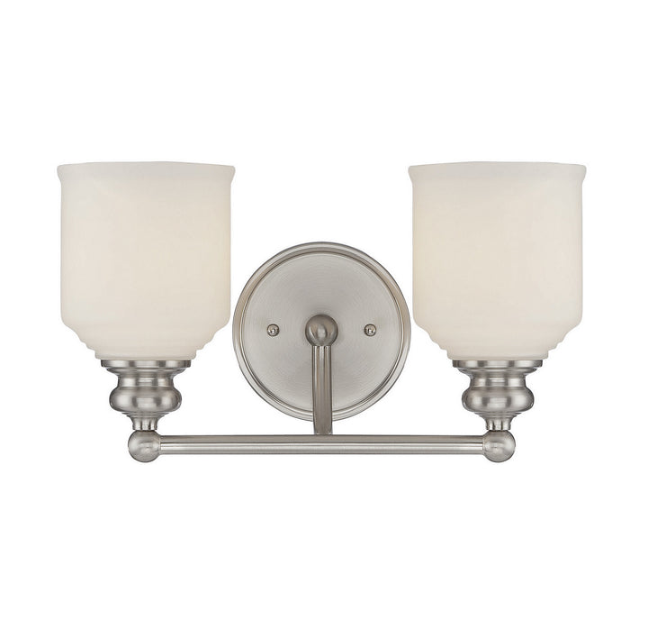 Savoy House Melrose 8-6836-2-SN Bath Vanity Light 14 in. wide - Satin Nickel