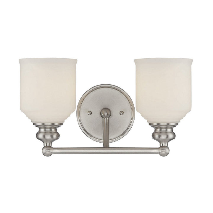 Savoy House Melrose 8-6836-2-SN Bath Vanity Light 14 in. wide - Satin Nickel