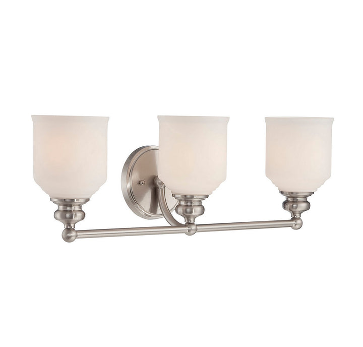 Savoy House Melrose 8-6836-3-SN Bath Vanity Light 24 in. wide - Satin Nickel