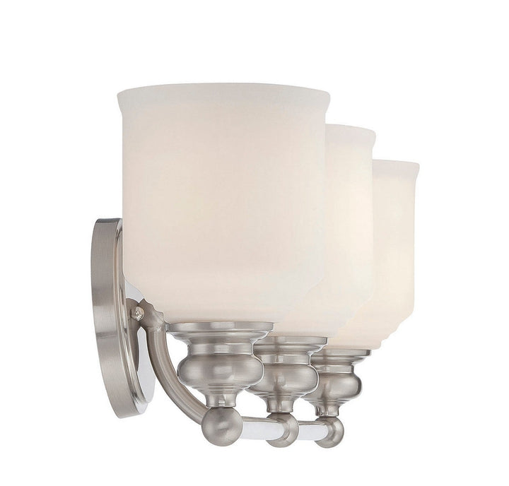 Savoy House Melrose 8-6836-3-SN Bath Vanity Light 24 in. wide - Satin Nickel