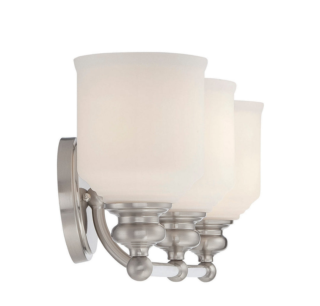 Savoy House Melrose 8-6836-3-SN Bath Vanity Light 24 in. wide - Satin Nickel