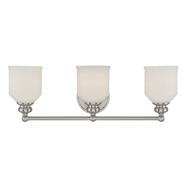 Savoy House Melrose 8-6836-3-SN Bath Vanity Light 24 in. wide - Satin Nickel